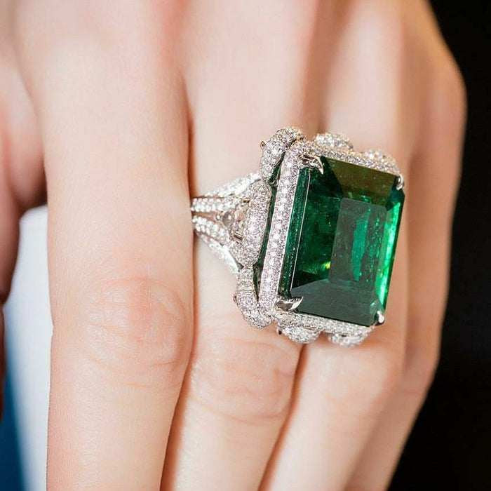 Baguette Emerald Ring