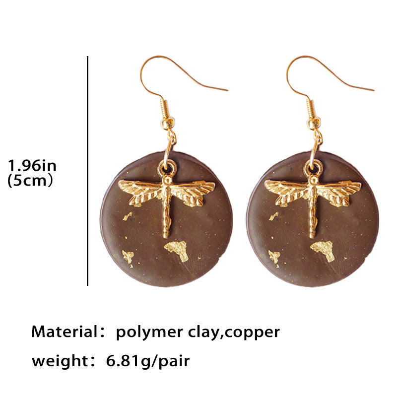 Trendy Clay Earrings - Popular Western Style, Perfect for Students