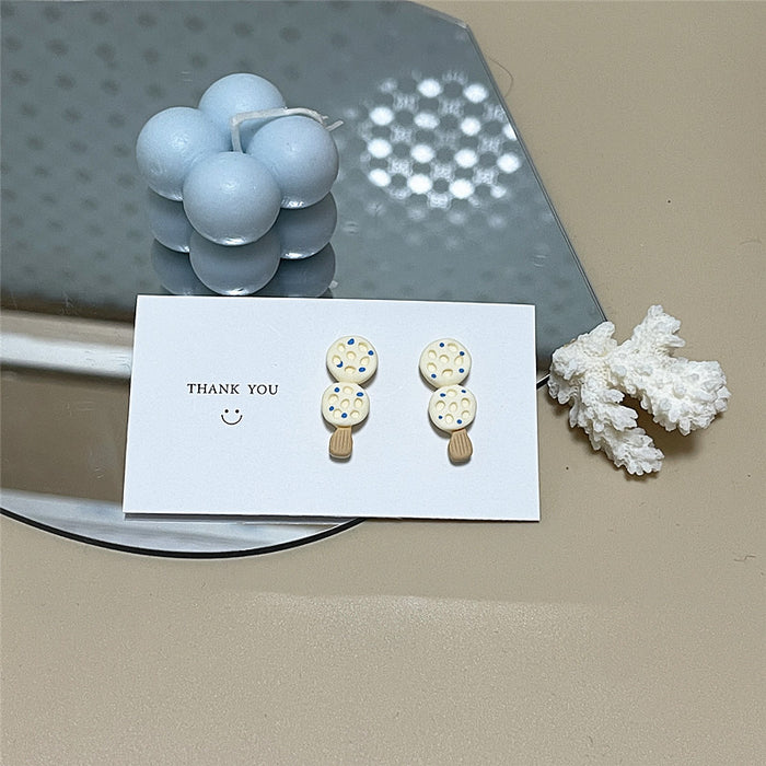 Oden string earrings creative food play cartoon earrings student style