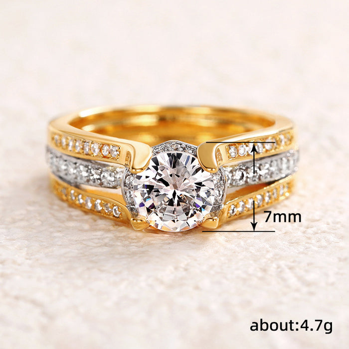 Bridge Shaped Ring Fashionable Two-color AliExpress