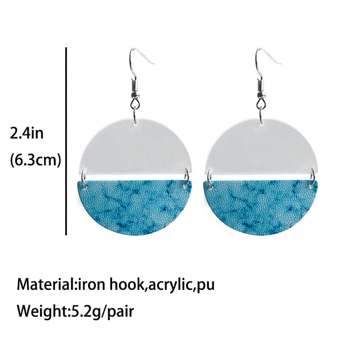 Acrylic translucent earrings