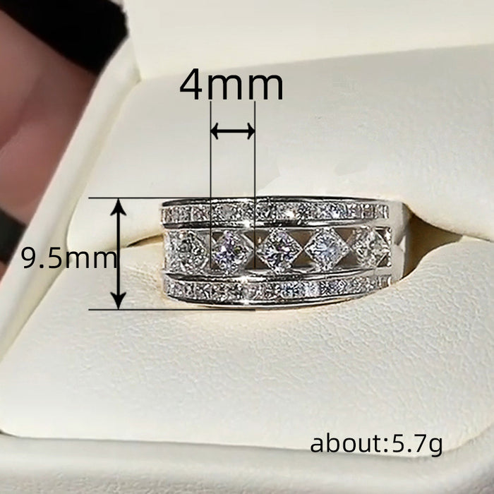 Korean geometric index finger ring fashionable and versatile commuter ring