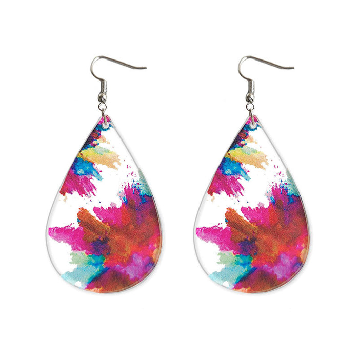 Painted Acrylic Earrings