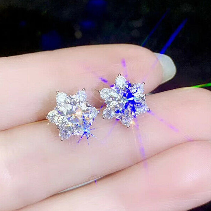 Flower earrings internet celebrity earrings women's earrings