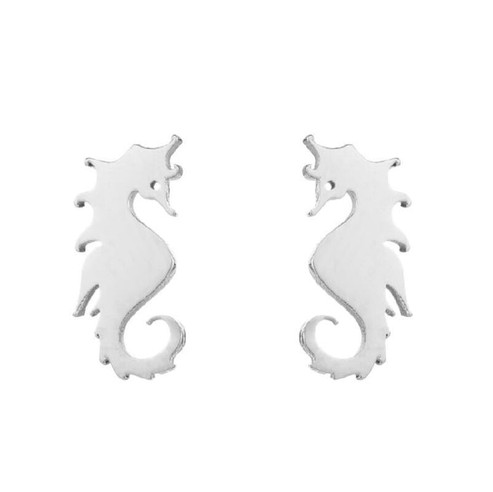 Cat bat earrings, Amazon new stainless steel simple dolphin temperament ear bone studs wholesale