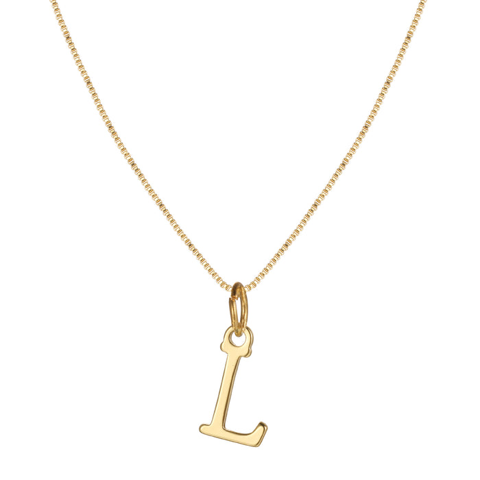 Gold alloy 26 English letter necklace - wallojewerly 