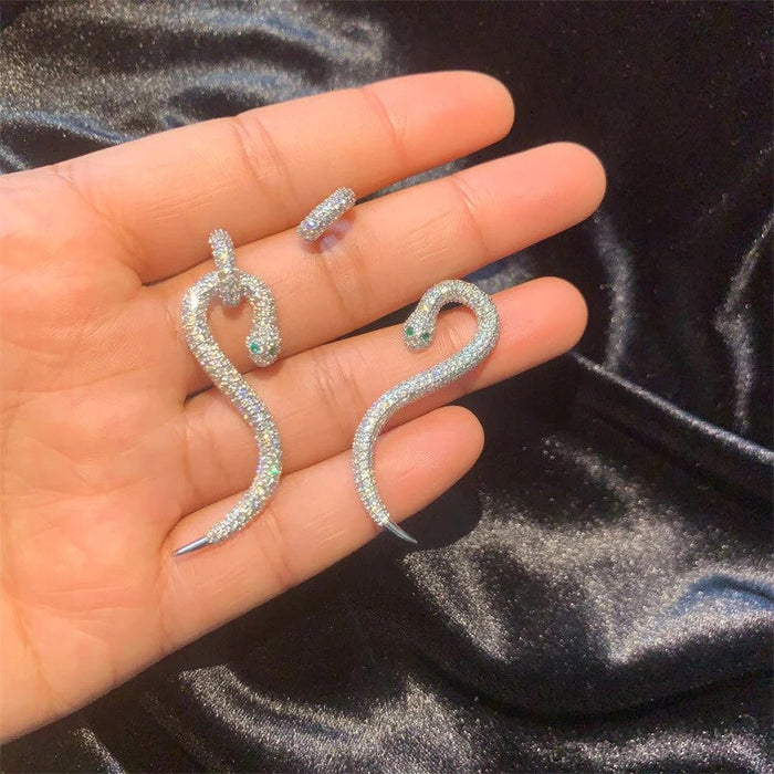 S snake earrings new design exaggerated earrings