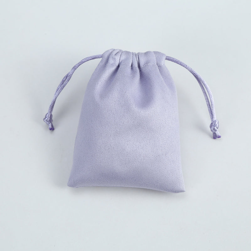 Drawstring pocket flannel jewelry organizer bag - wallojewerly 