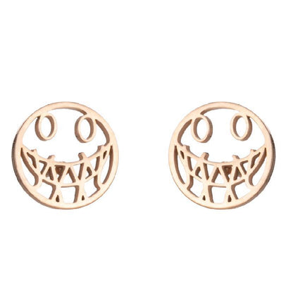 Halloween pumpkin skull earrings, European and American cross-border simple fashion ghost spider web earrings wholesale