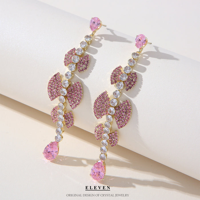 Luxurious Vintage Bowknot Earrings - Long Tassel Jewelry for a Stylish Look
