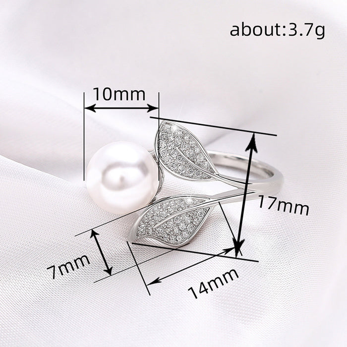 Heart ring zircon simple design