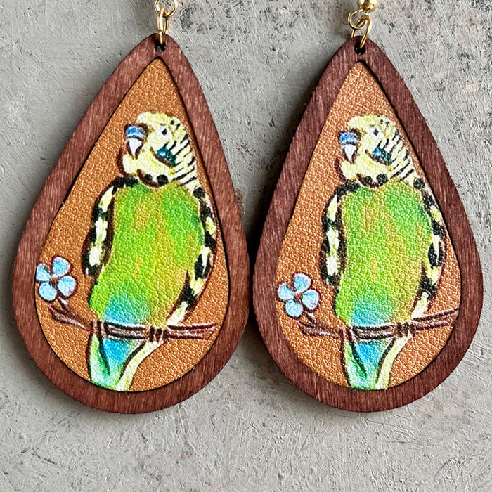 Wooden Attack Earrings