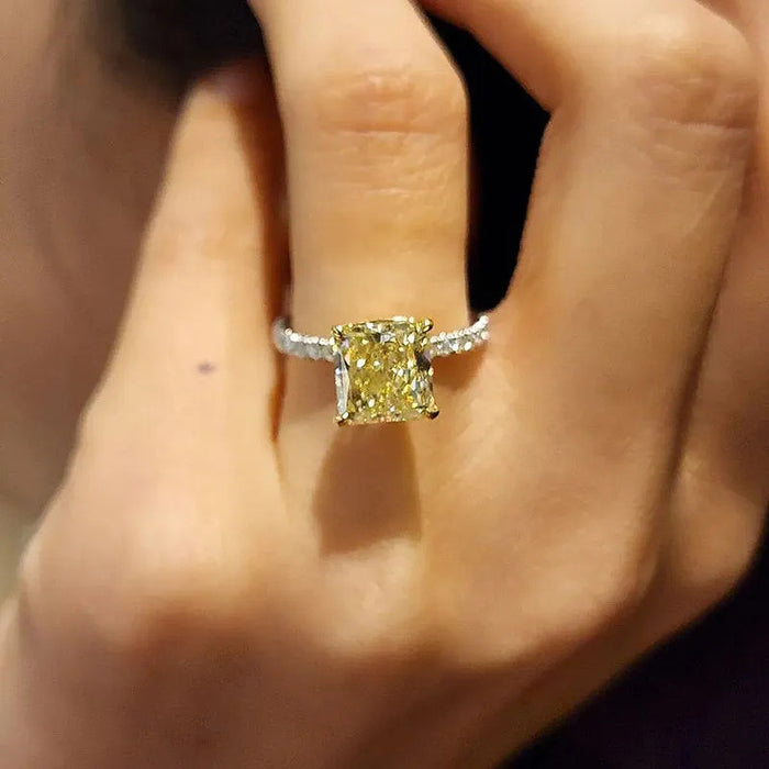 Anillo de cubo de azúcar estilo heroína de drama coreano anillo estilo princesa para mujer