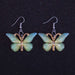 Colorful butterfly earrings