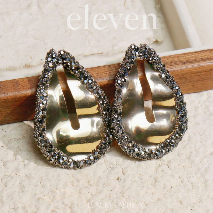 Exaggerated Geometric Earrings - Simple Asymmetrical Dangles for a Bold Look