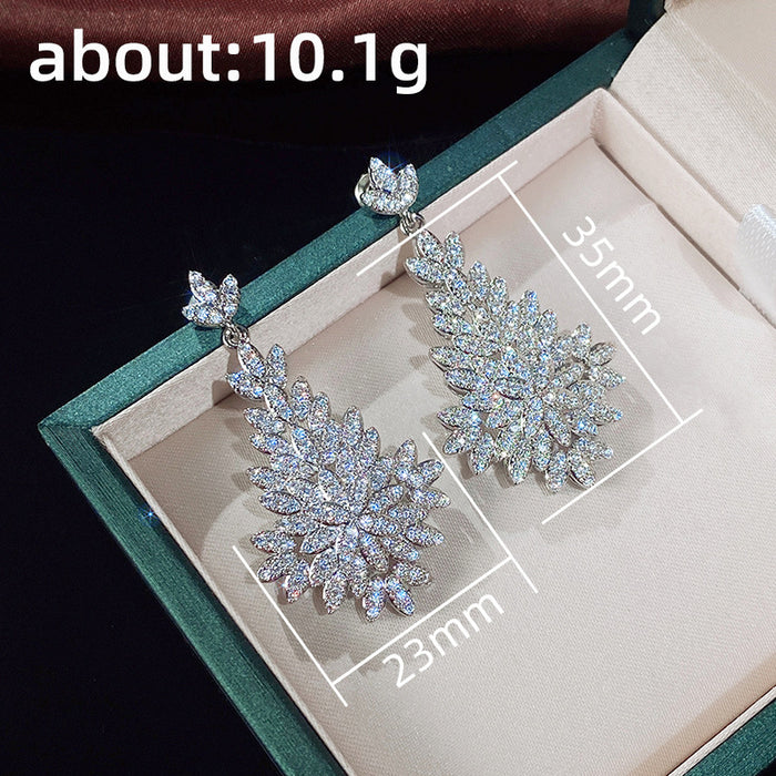 Bridal wedding earrings fashionable evening earrings