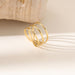 Wholesale non-fading stainless steel titanium steel gemstone diamond open rings - wallojewerly 