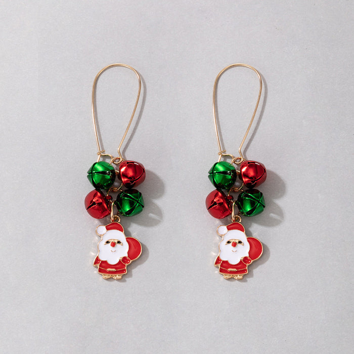 Christmas colorful pearl earrings irregular multi-color earrings