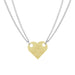 Alloy Building Block Style Heart Necklace - wallojewerly 