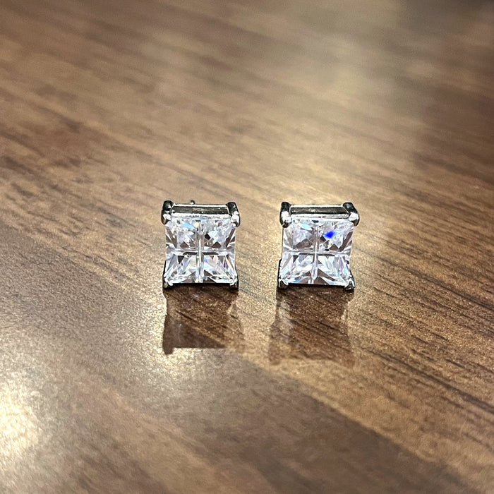 All-match earrings square zircon earrings for women