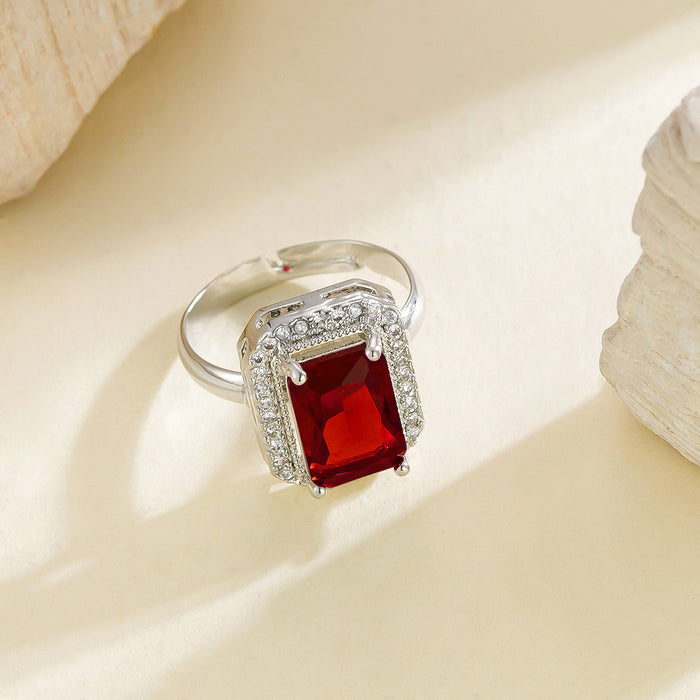 Wholesale emerald and diamond square rings