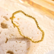 Wholesale plain rings with wave pattern and fine glitter - wallojewerly 