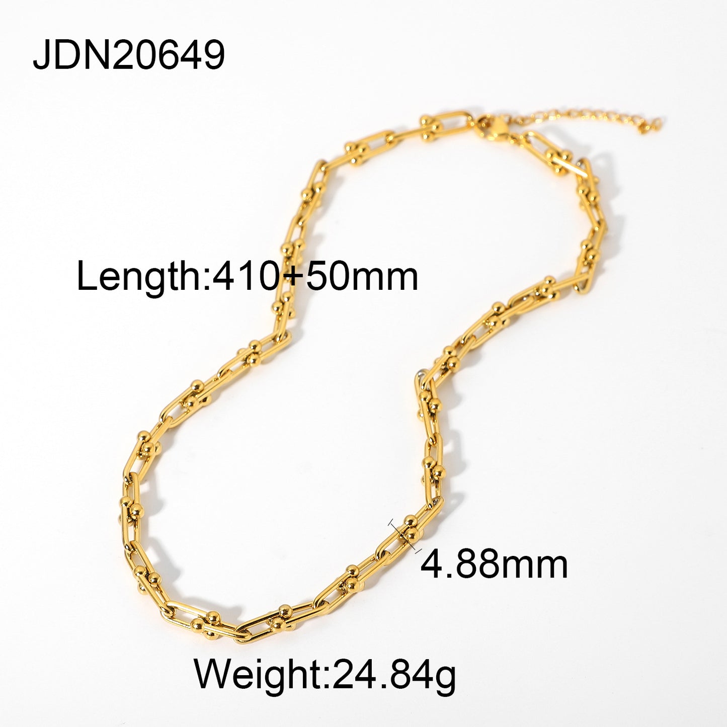 Fashionable Titanium Steel Clavicle Chain Necklace - 18K Gold-Plated Non-Fading Design for Women