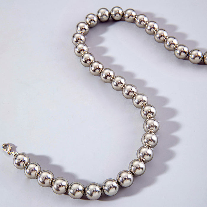 Collar de perlas de doble capa con colgante de luna: joyería única y moderna para mujeres