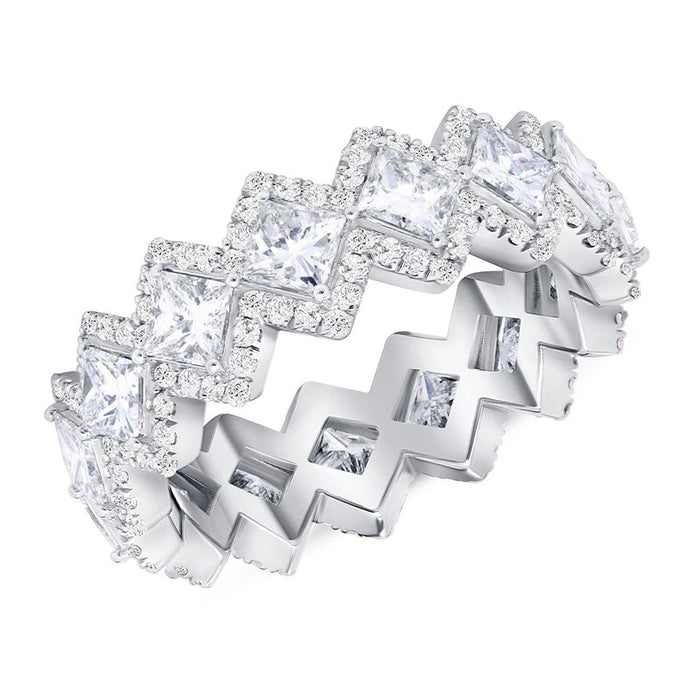 Hip-hop diamond Cuban ring trendy men's ring