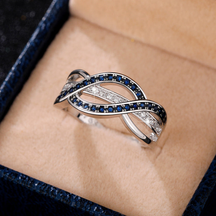 Personalized trend index finger ring, fashionable geometric line ring