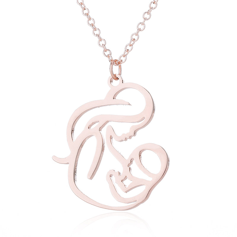 Parent-child necklace, Thanksgiving family Mother's Day gift Yiwu ethnic style cartoon pendant accessories - wallojewerly 