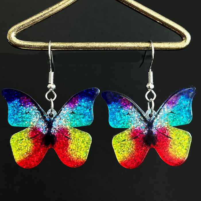 Acrylic butterfly earrings