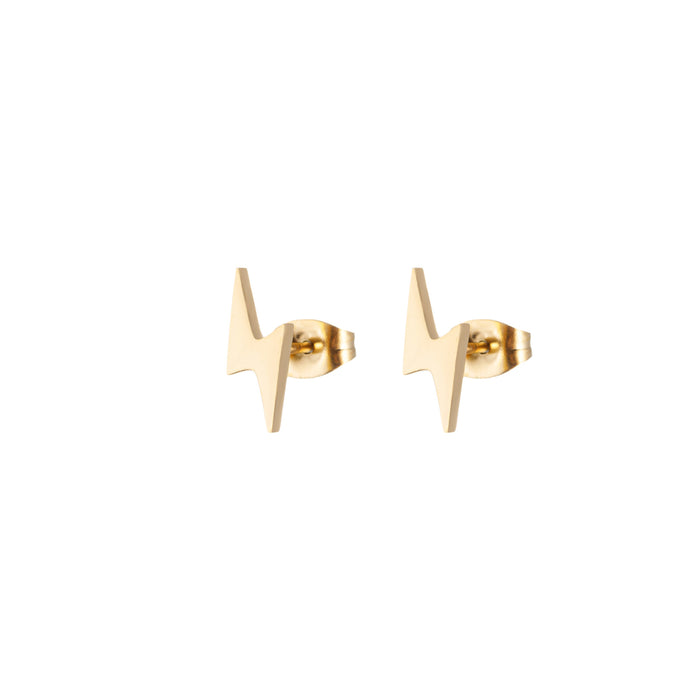 Lightning Weather Stainless Steel Stud Earrings - Bold and Stylish Jewelry