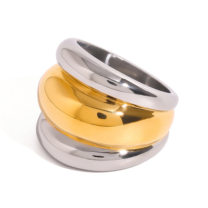 Stainless steel contrast color retaining ring