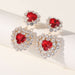 Christmas exaggerated diamond and rhinestone earrings