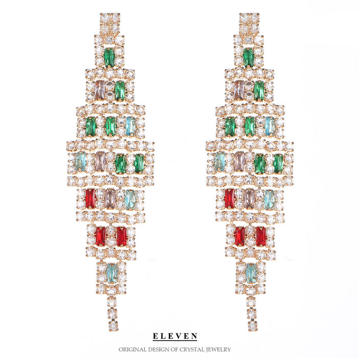 Luxury Zircon Earrings - Sparkling Crystal Jewelry for a Glamorous Look