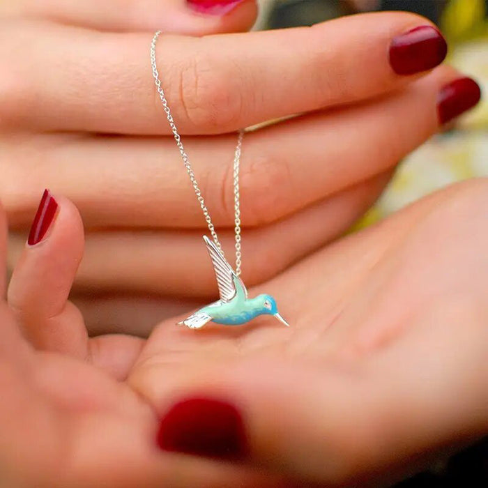 Hummingbird pendant Japanese style simple design small fresh necklace