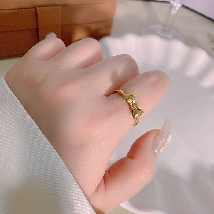 Wholesale stainless steel and titanium steel bow open rings