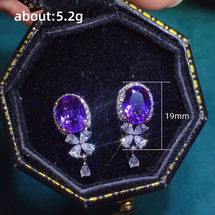 Amethyst earrings