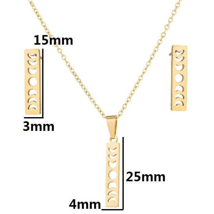 Girls series cat stainless steel pendant necklace, cute small animal clavicle chain cross-border accessories