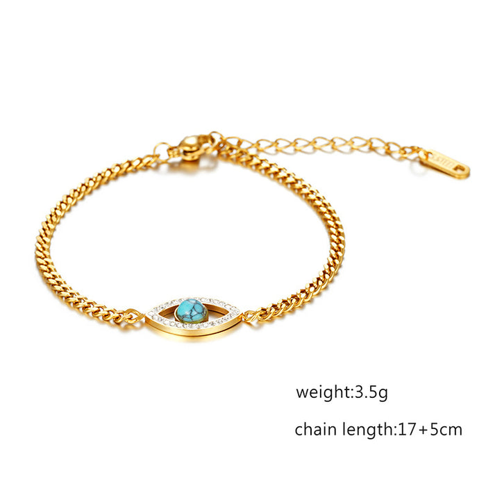 Stainless Steel 18K Gold Autumn All-match Women's Bracelet