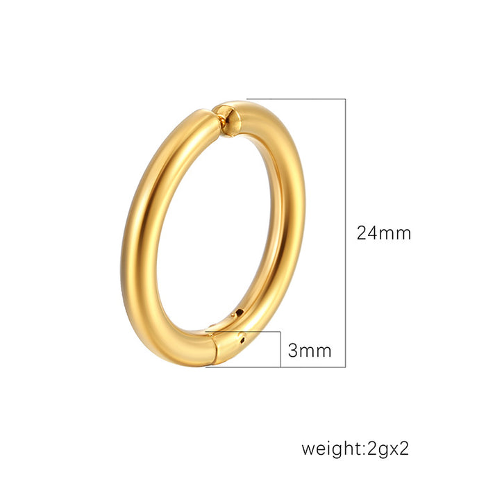 Irregular wheat ear design stainless steel earrings light luxury style trend 18K gold