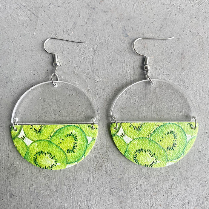 Acrylic fruit earrings