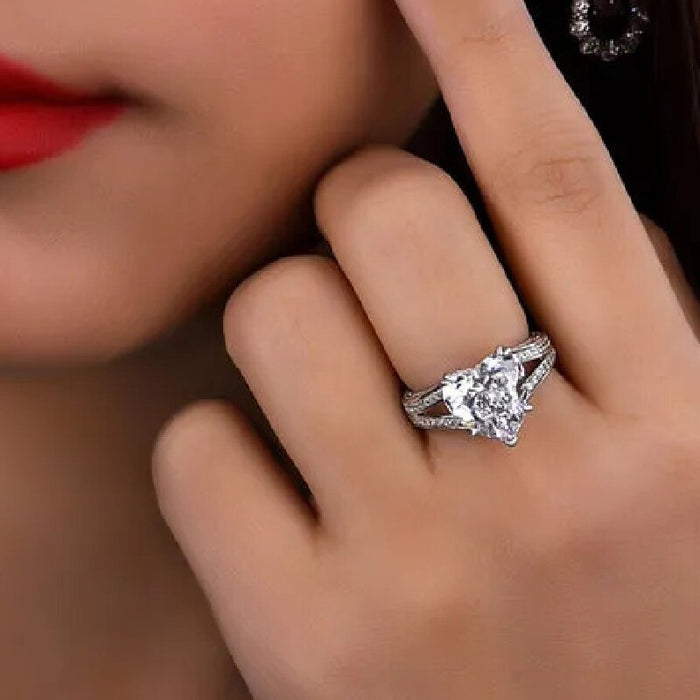 anillo de lirio retro abierto joyería grabada