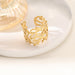 Wholesale 18K real gold, stainless steel, titanium steel irregular openwork rings - wallojewerly 