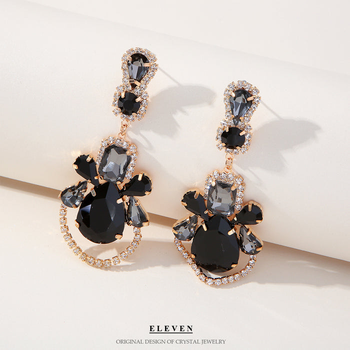 Luxury Sparkling Tassel Earrings - Elegant Chain Dangles for a Chic Look