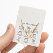 Angel Number Sweater Chain, Vintage 000-999 Stainless Steel Pendant Necklace Wholesale - wallojewerly 