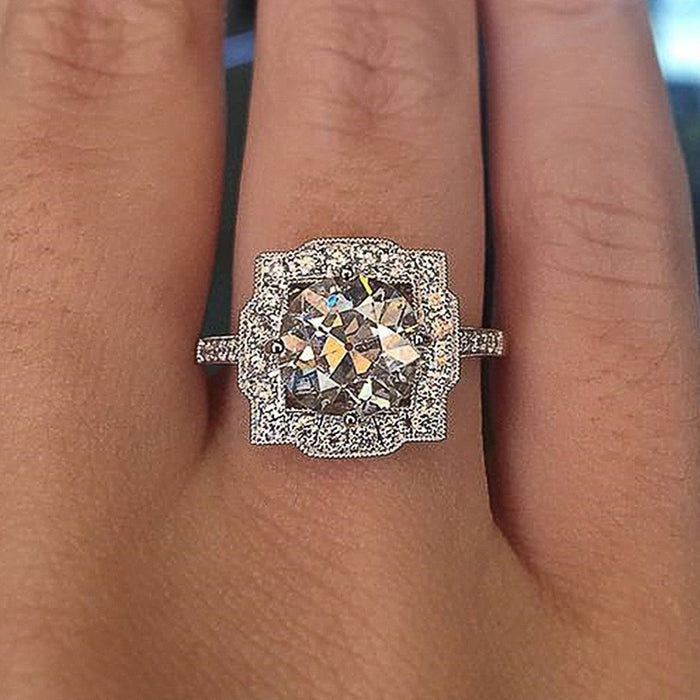 Anillo de encaje dulce con forma de estrella de moda