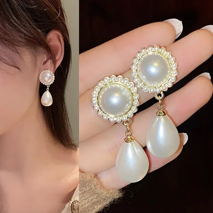 High-grade round earrings, hoop earrings, female student models