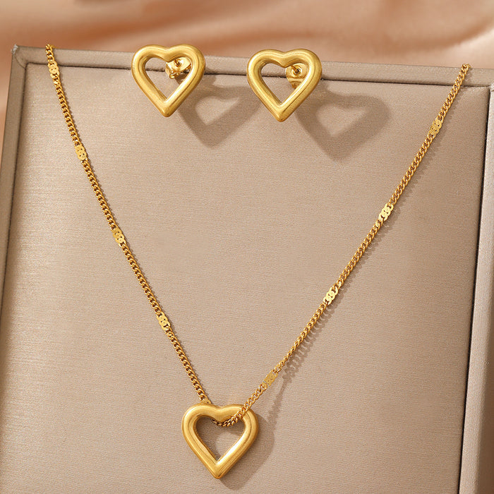 Wholesale stainless steel and titanium steel star-shaped gold necklaces